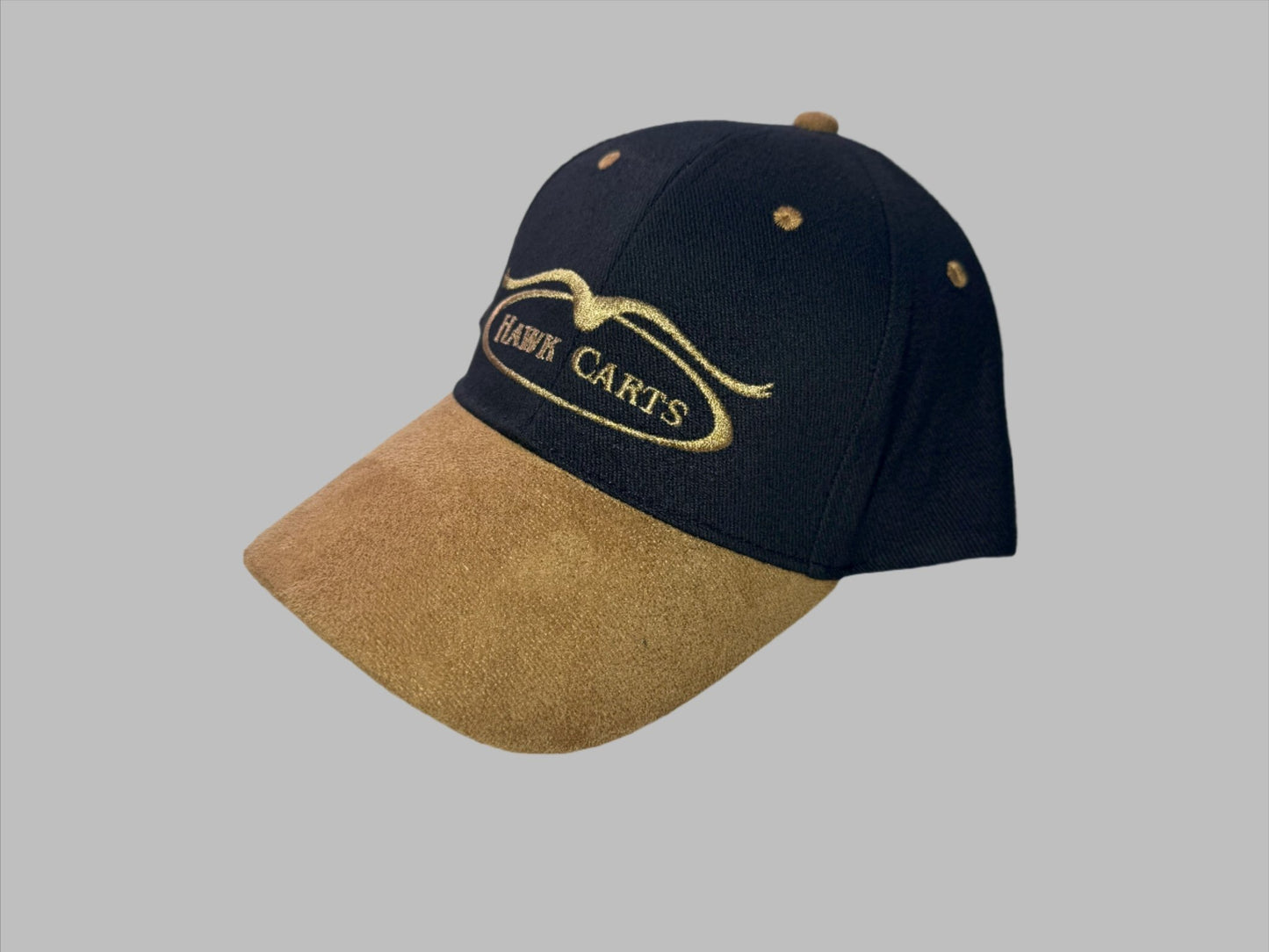 Hat - Suede Peak Cap - Hawk Carts