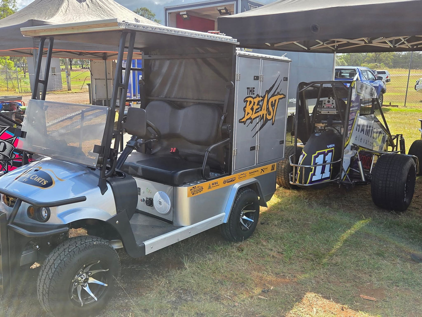 Hawk Beast Electric Speedway Push Cart