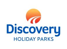 discovery holiday parks logo on white background