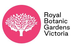 royal botanic gardens victoria logo on white background