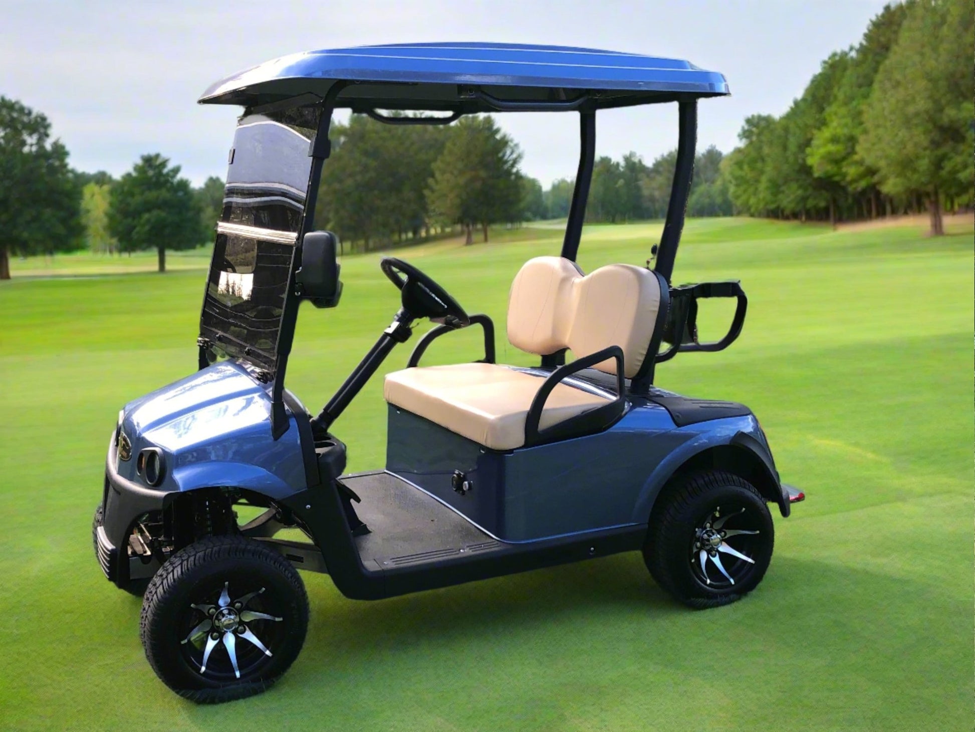 Golf Cart Electric 2 seat 100Ah Lithium - Hawk Carts