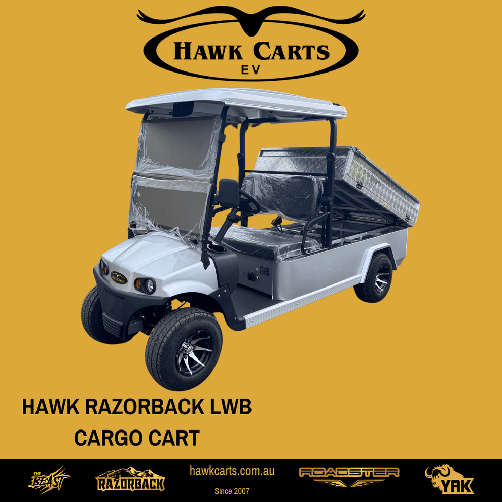 Hawk Carts | Razorback Cargo Cart MWB & LWB | Electric 100Ah Lithium