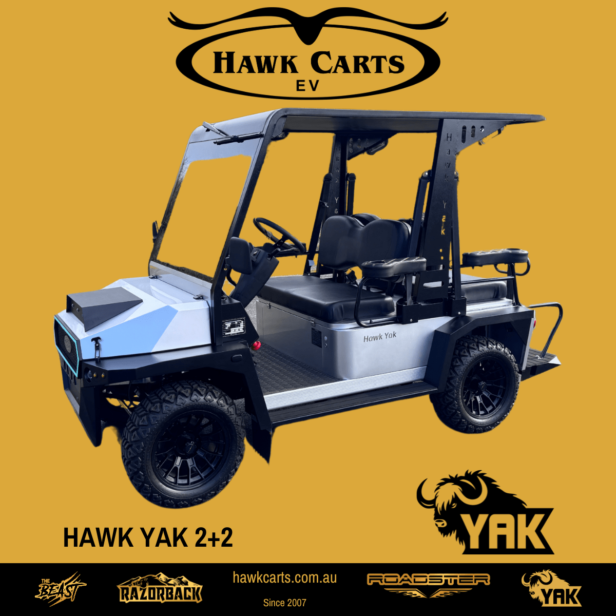 Hawk Cart Hawk Carts EV | Eco-Friendly Electric UTVs, Housekeeping & Golf Carts