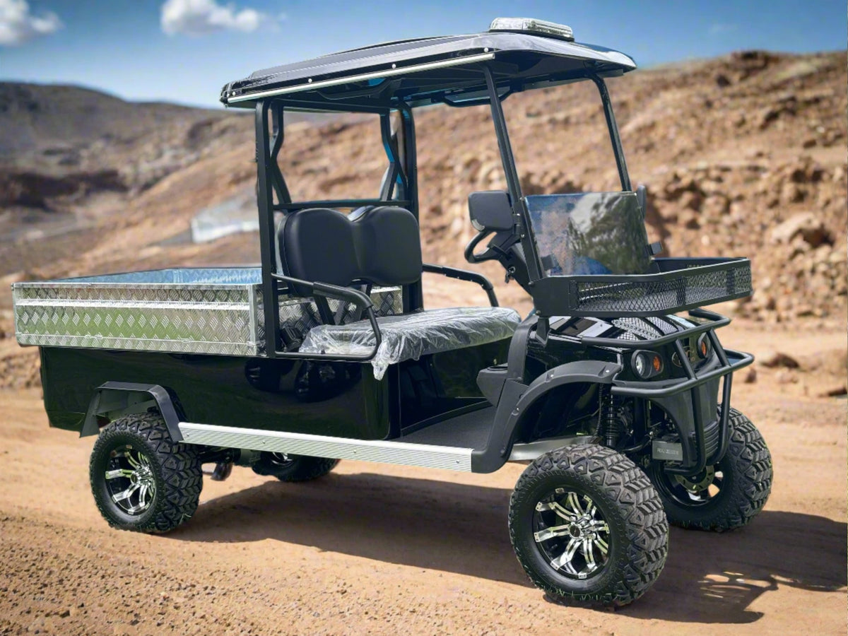 Open Rops Utv Hawk Carts | Razorback MINE SPEC ROPS UTV | Electric 150Ah Lithium